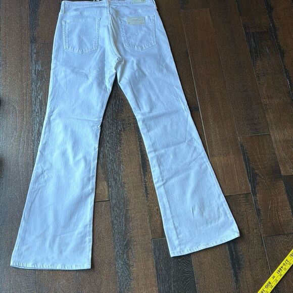 NWT AG Adriano Goldschmeid white jeans the angel bootcut womens size 30x32 stret - Picture 8 of 8